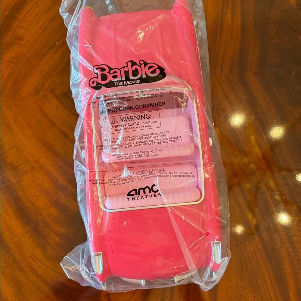 NWT Barbie The Movie Pink Corvette AMC Popcorn Bucket